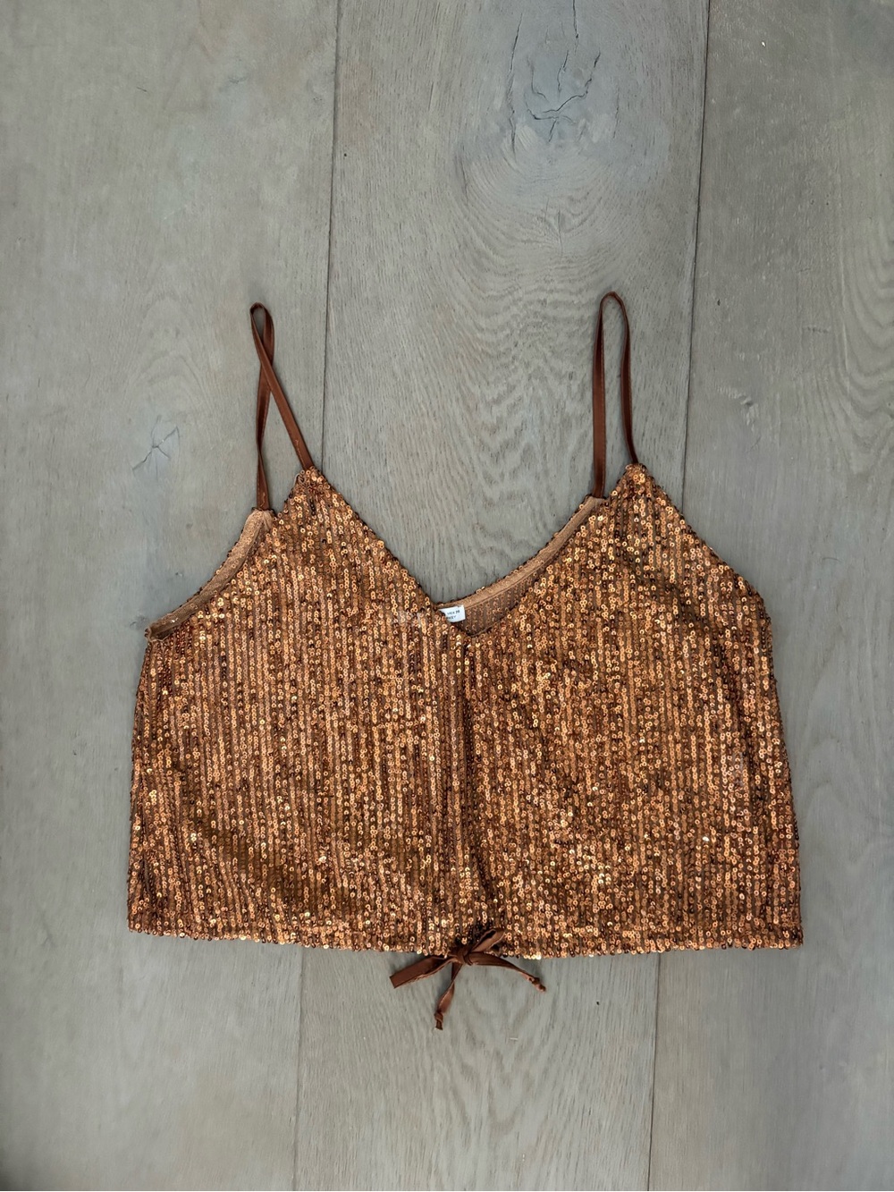 Zara sparkly cropped tank